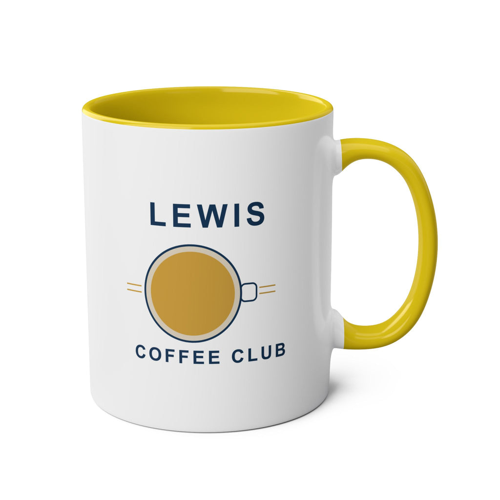 Coffee Club – Personalised Name Accent Mug – 11oz
