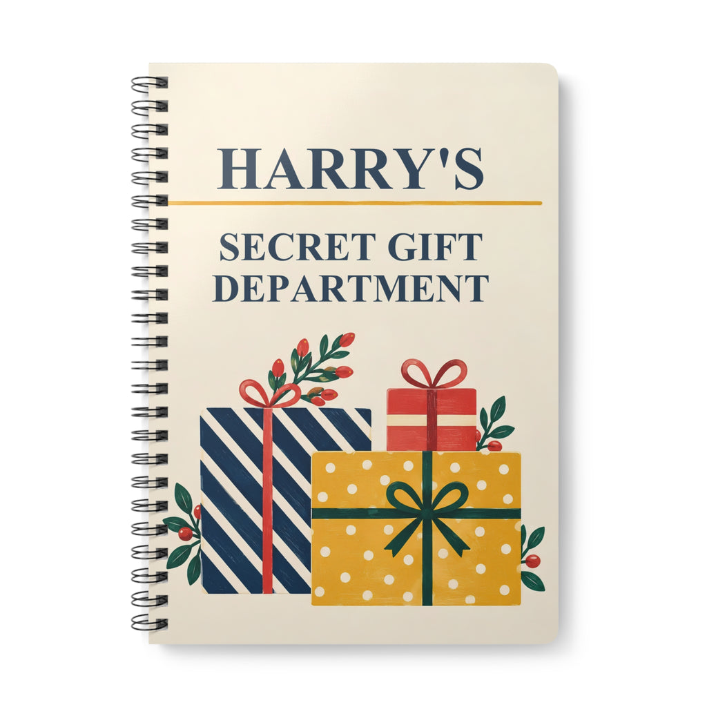 Secret Gift Department – Personalised A5 Notebook