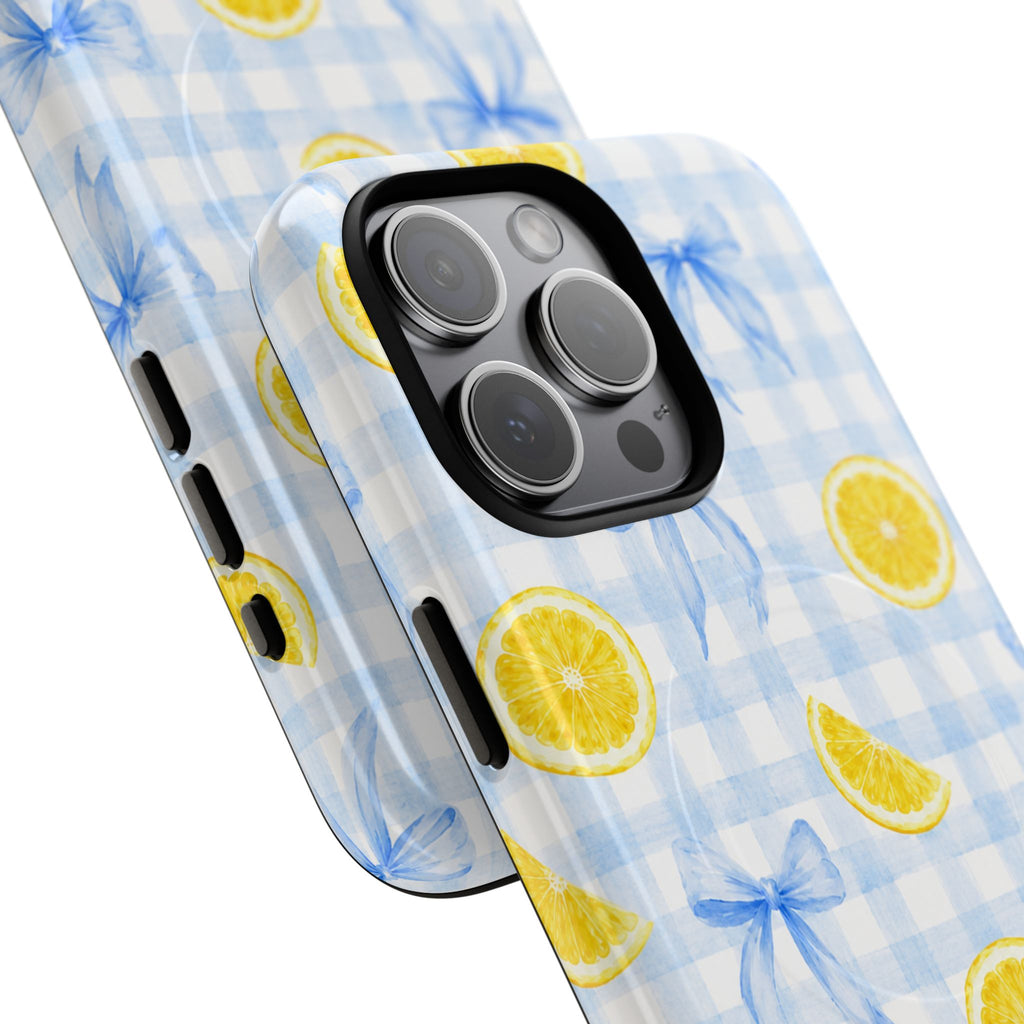 Lemon & Blue Bows Magnetic Phone Case – view 20