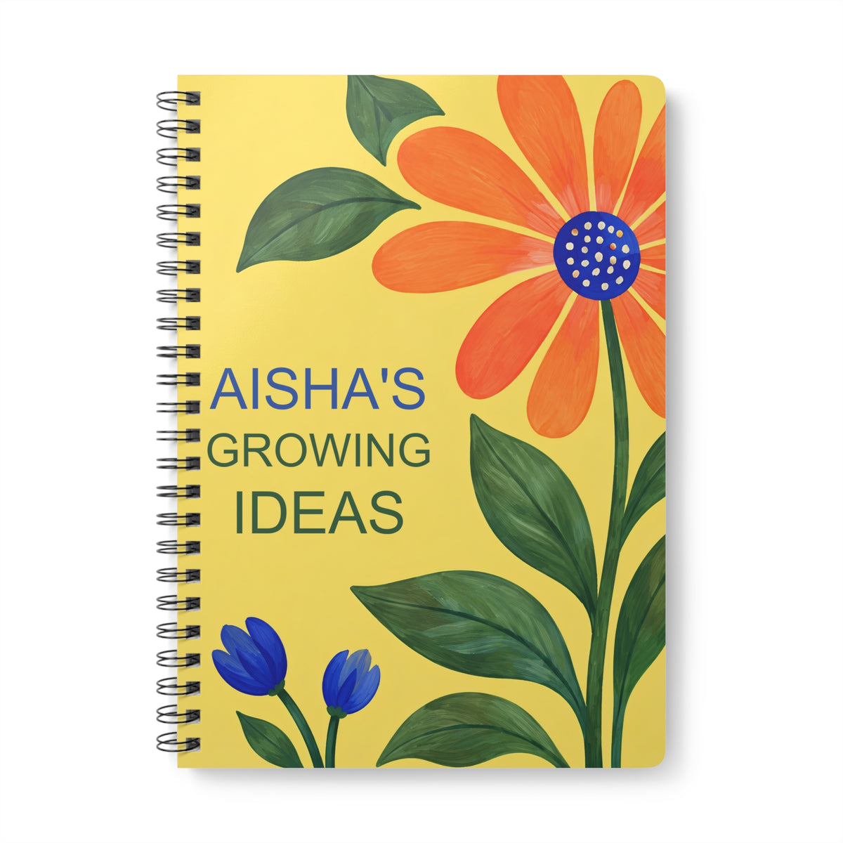 Ideas in Bloom – Personalised A5 Lined Notebook