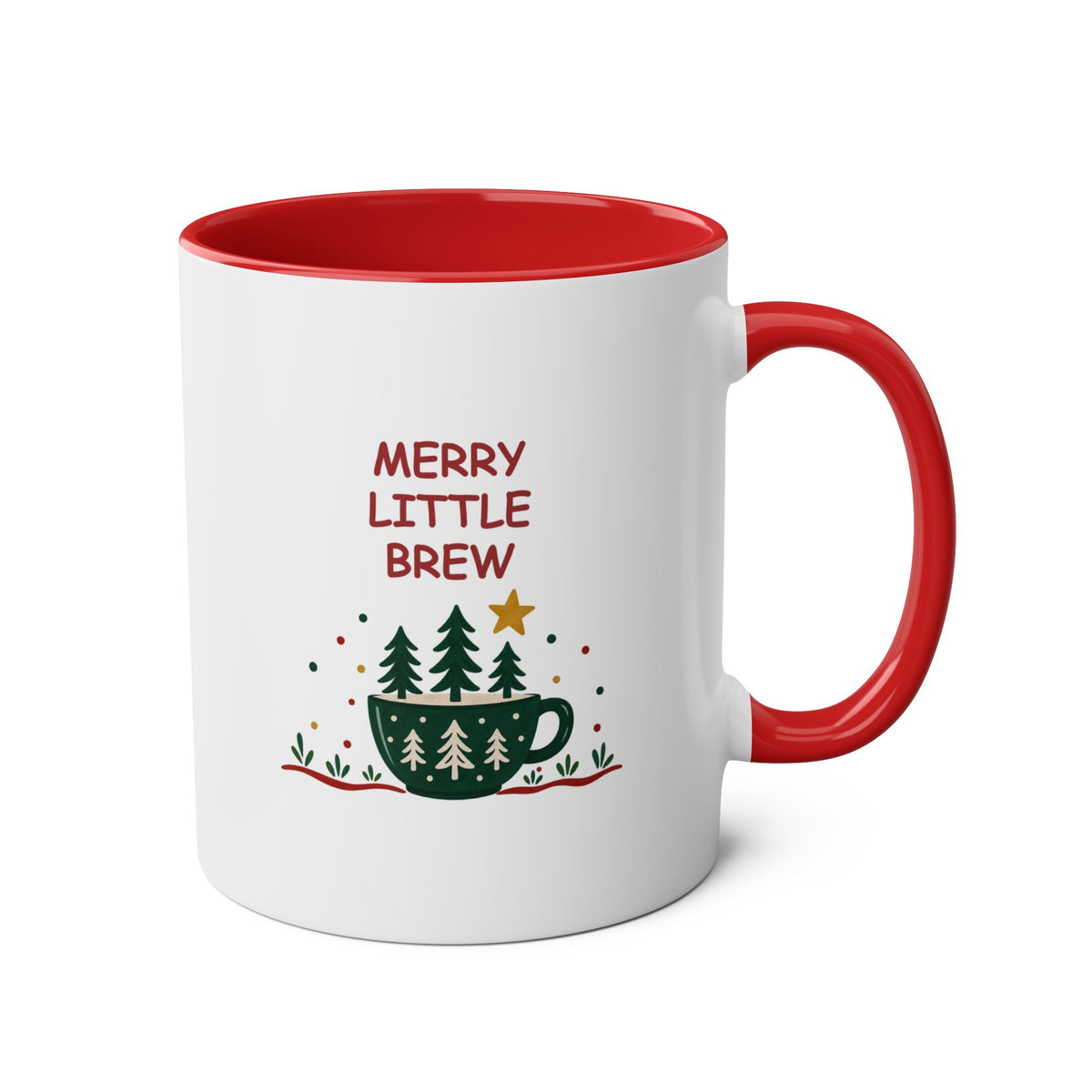 Merry Little Brew – Christmas Accent Mug – 11oz