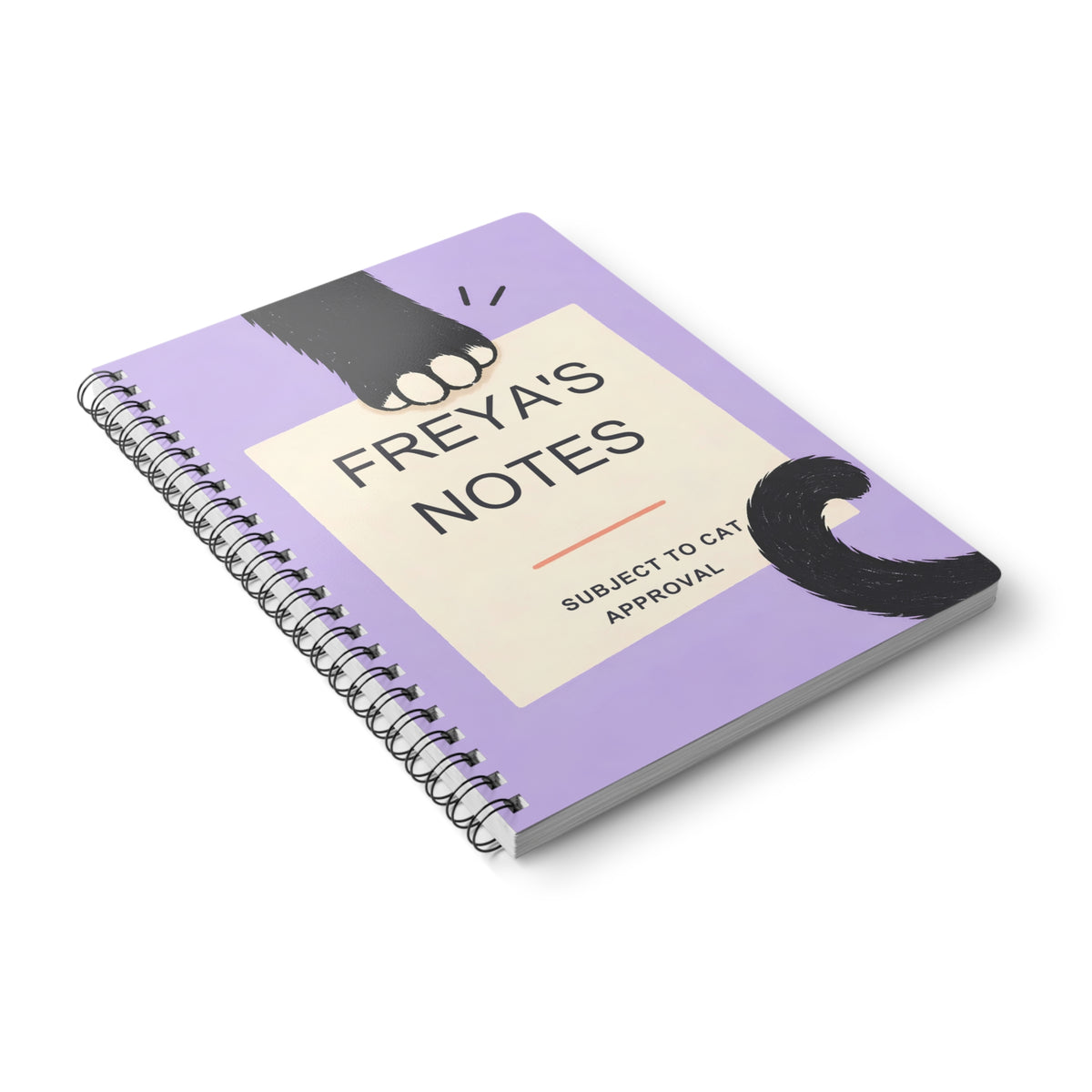 The Cat’s Assistant – Personalised A5 Lined Notebook