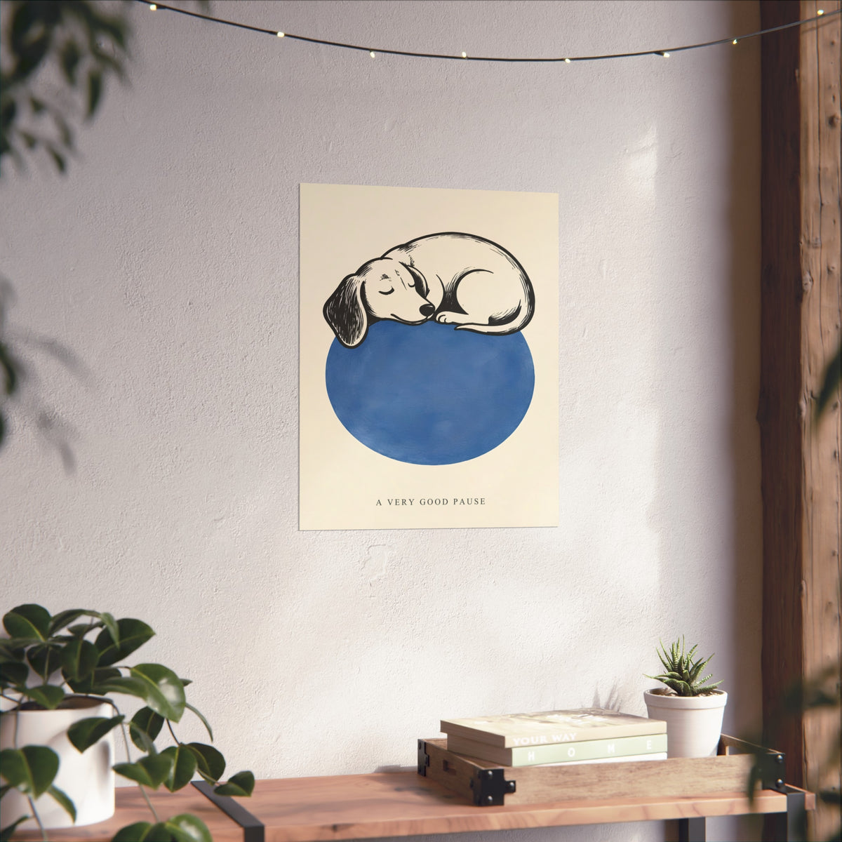 A Very Good Pause – Sleeping Dachshund Art Print