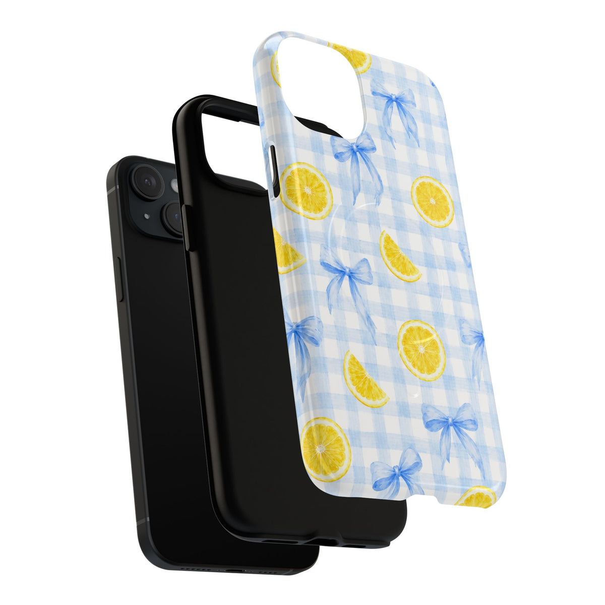 Lemon & Blue Bows Magnetic Phone Case – view 17