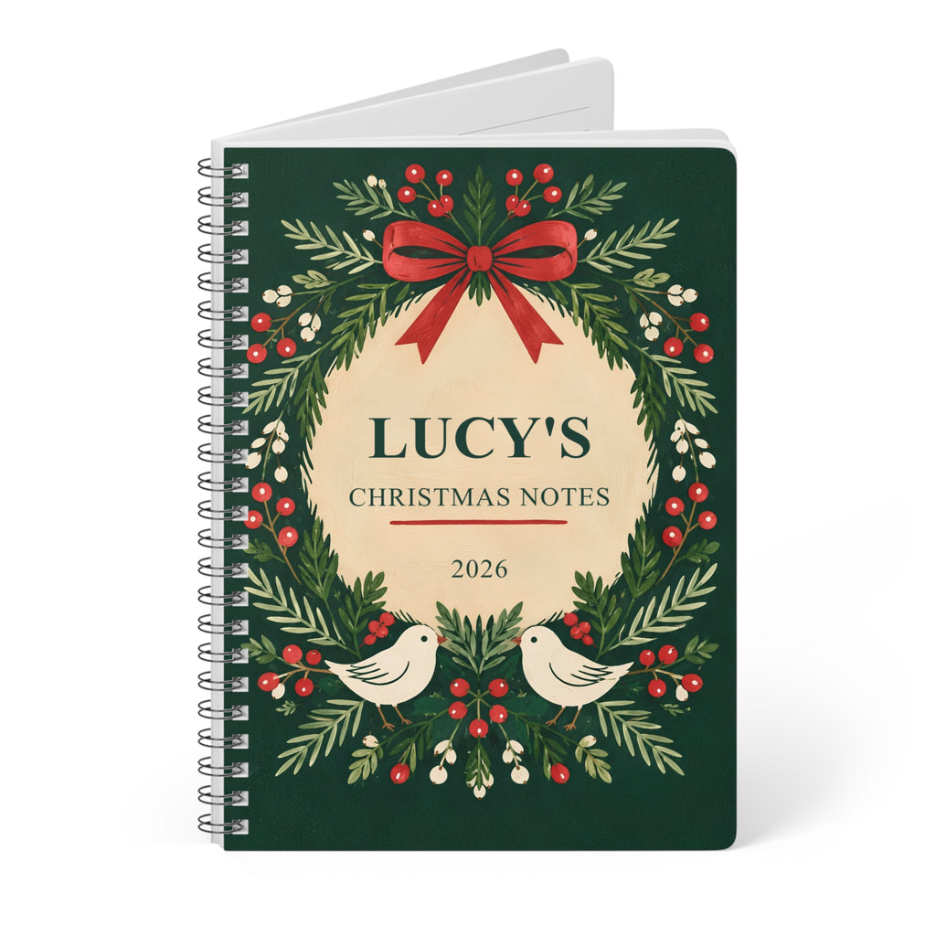 Christmas Notebook Club – Personalised A5 Notebook
