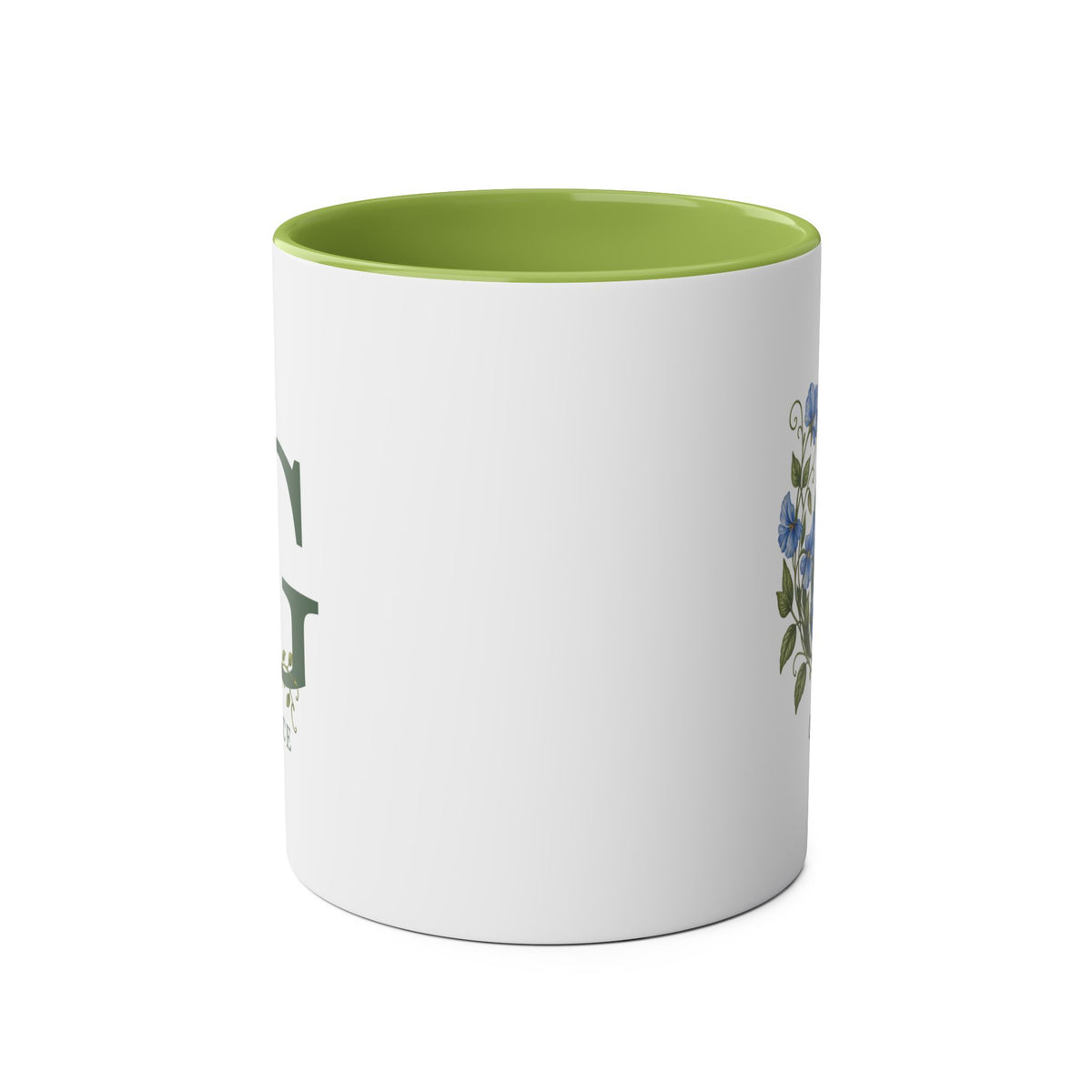 Garden Initial – Personalised Botanical Mug – 11oz
