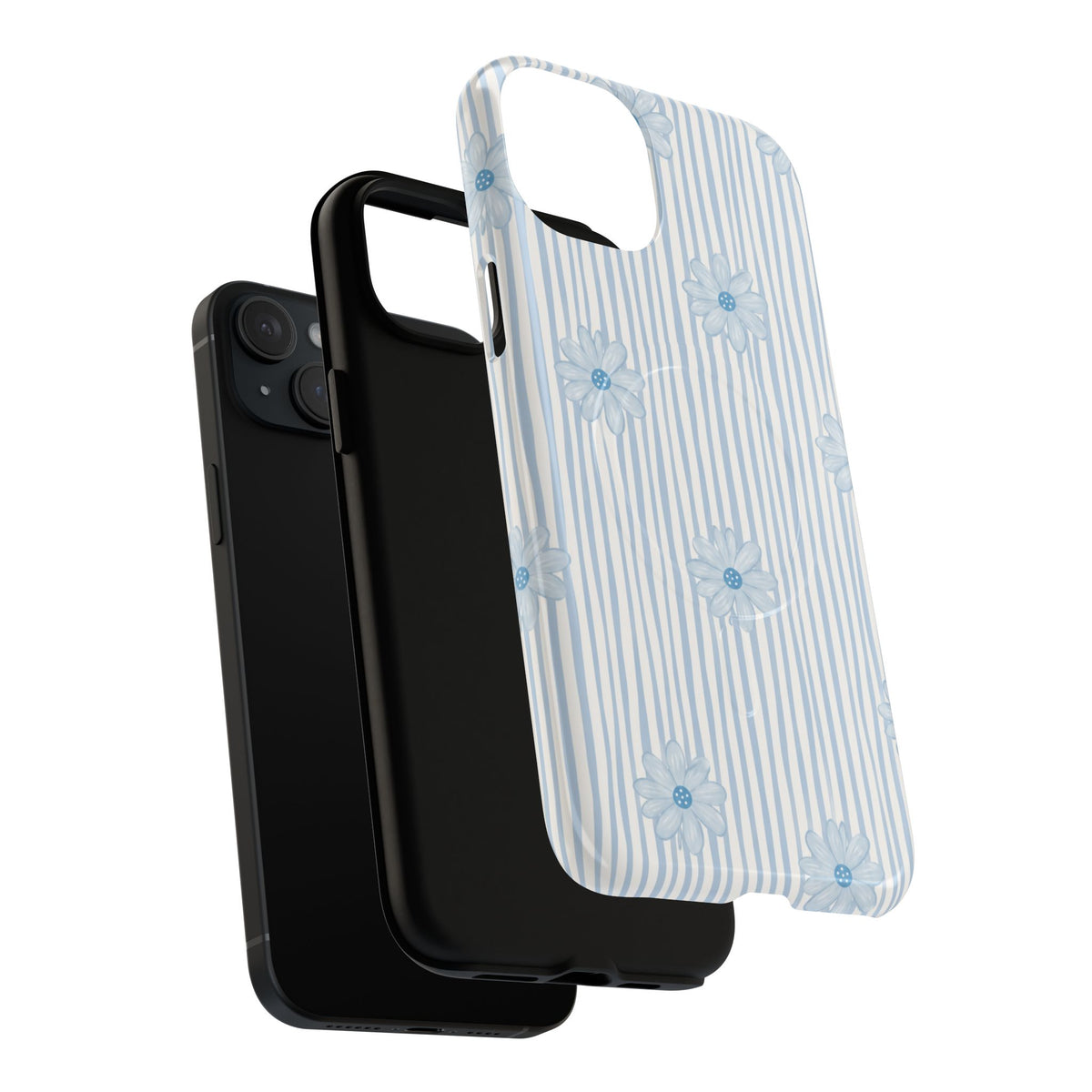 Blue Ditsy Floral Magnetic Phone Case – view 17