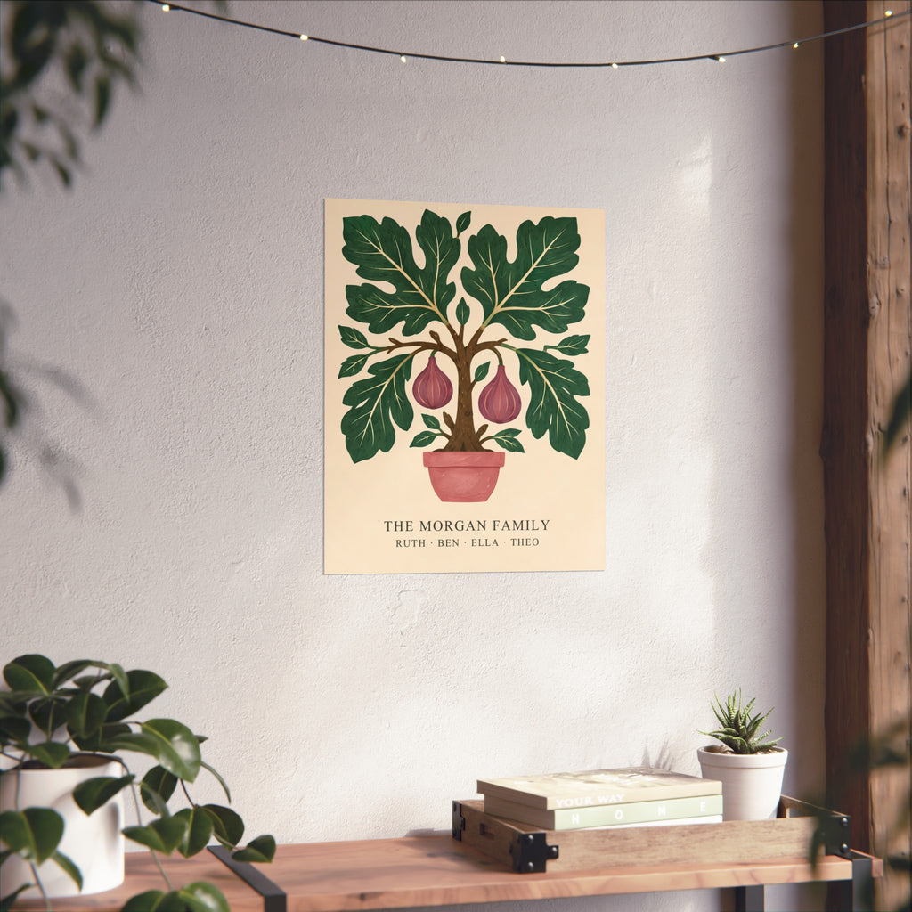 The Family Fig Tree – Personalised Family Art Print