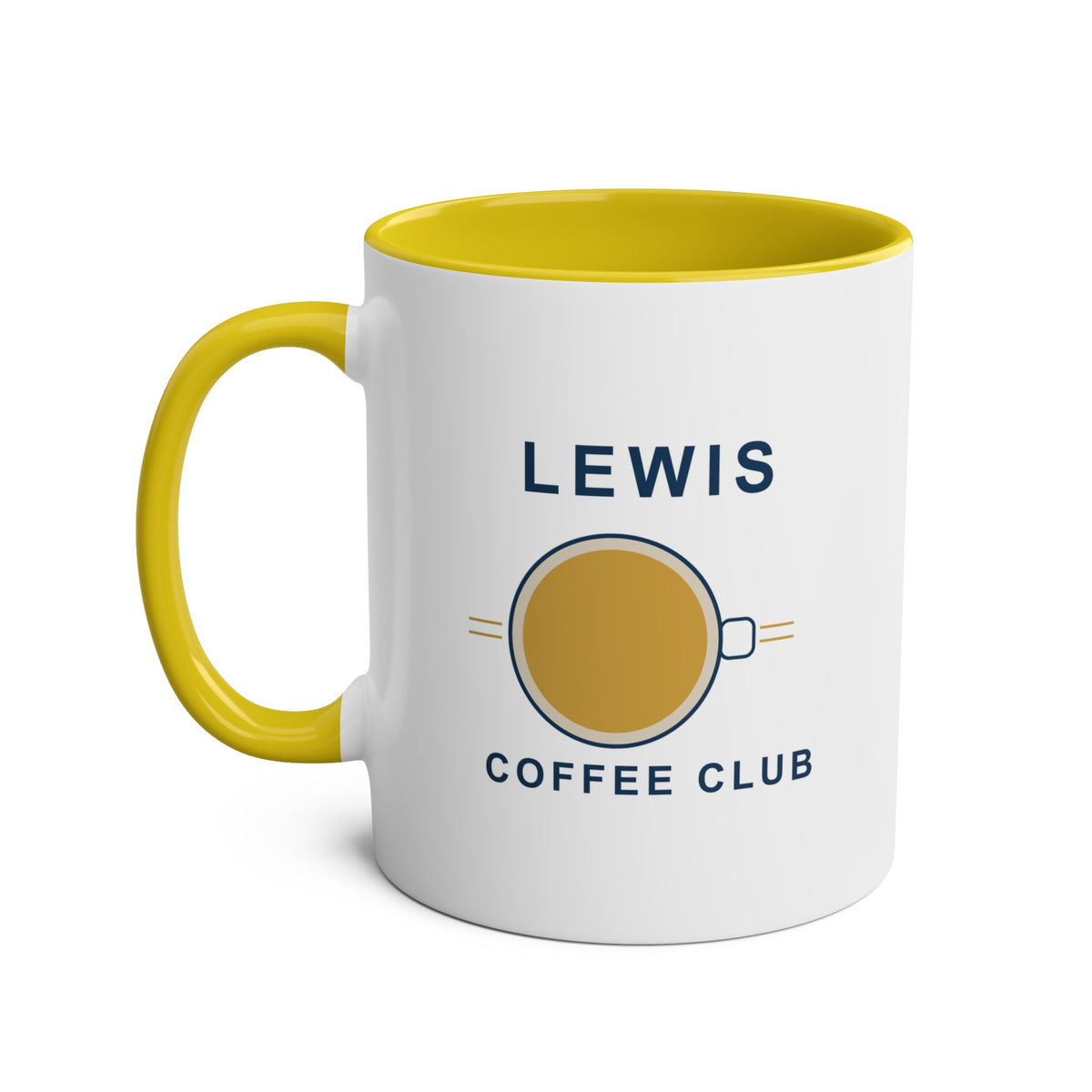 Coffee Club – Personalised Name Accent Mug – 11oz