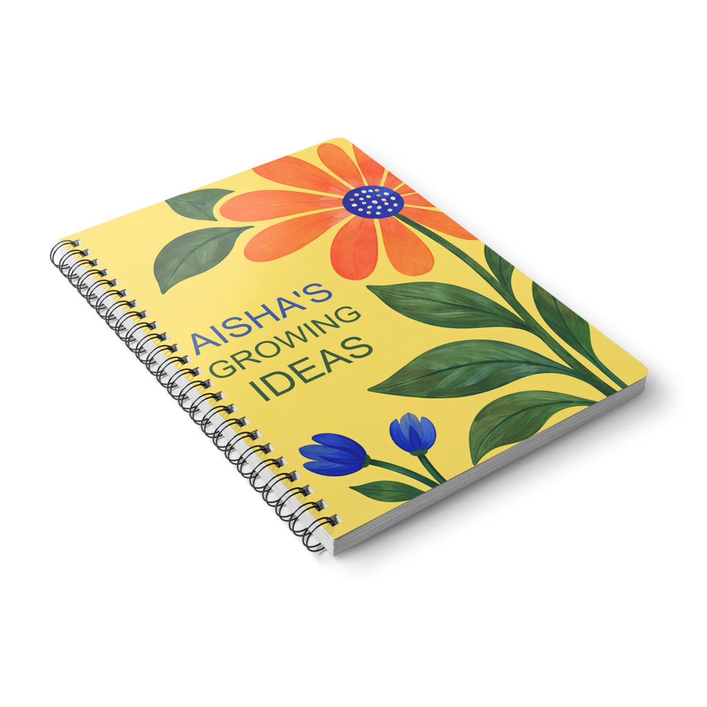 Ideas in Bloom – Personalised A5 Lined Notebook