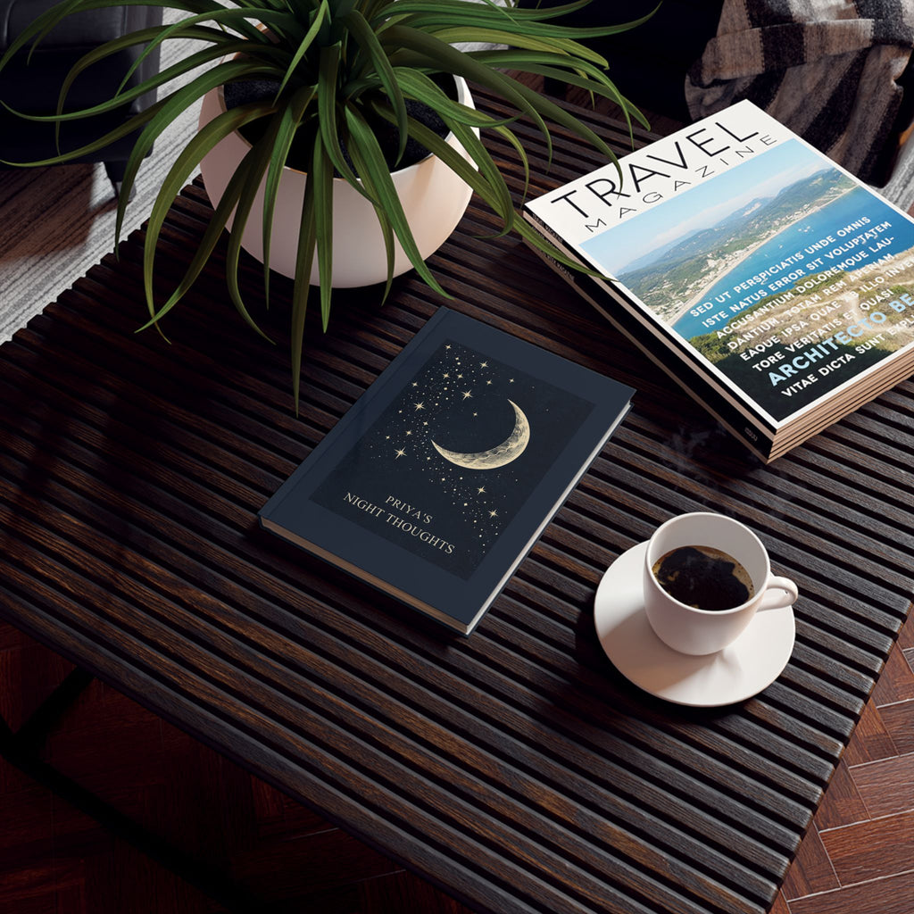 Personalised Night Thoughts Hardback Journal