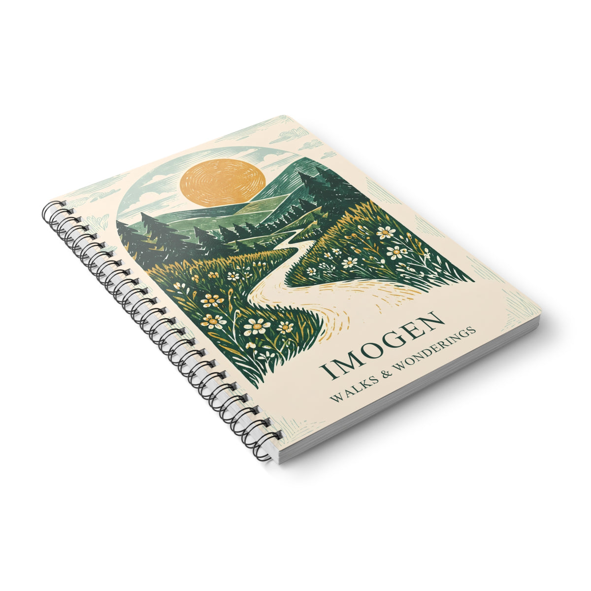 Walks and Wonderings – Personalised A5 Notebook