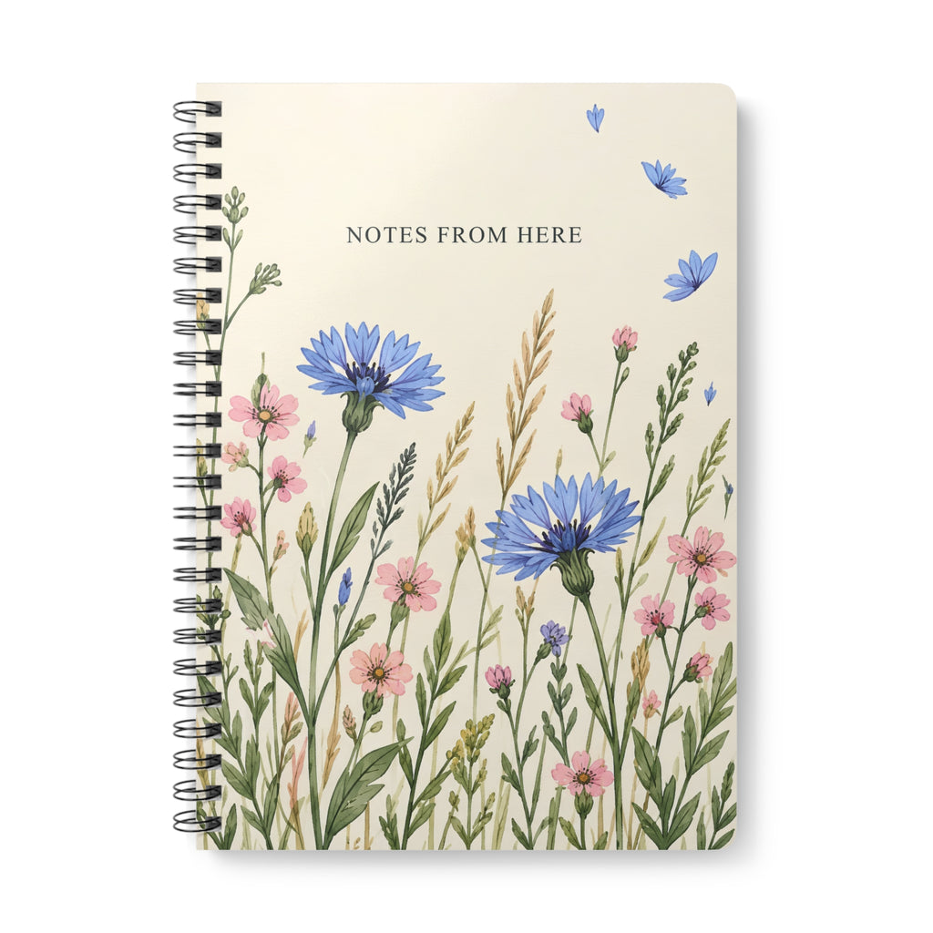 Wildflower Notes A5 Lined Notebook