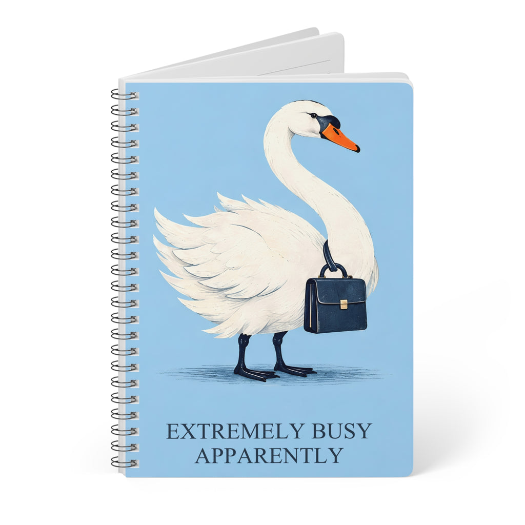 Admin Swan – Funny A5 Lined Notebook
