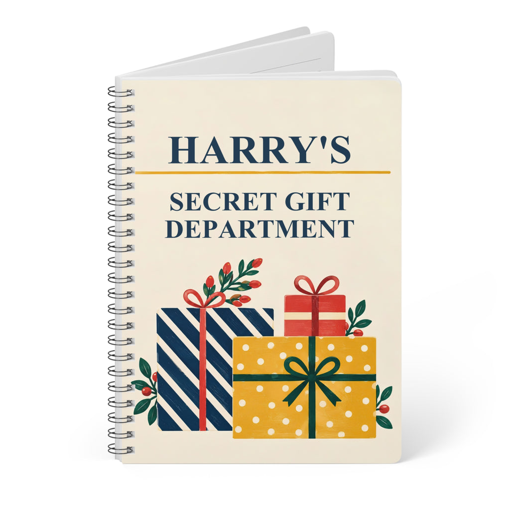 Secret Gift Department – Personalised A5 Notebook
