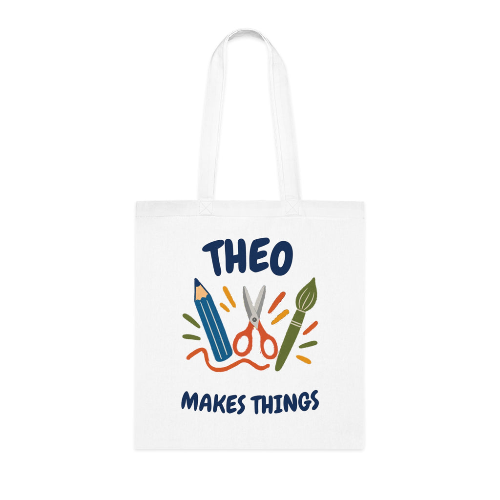 Personalised Makes Things Cotton Tote Bag