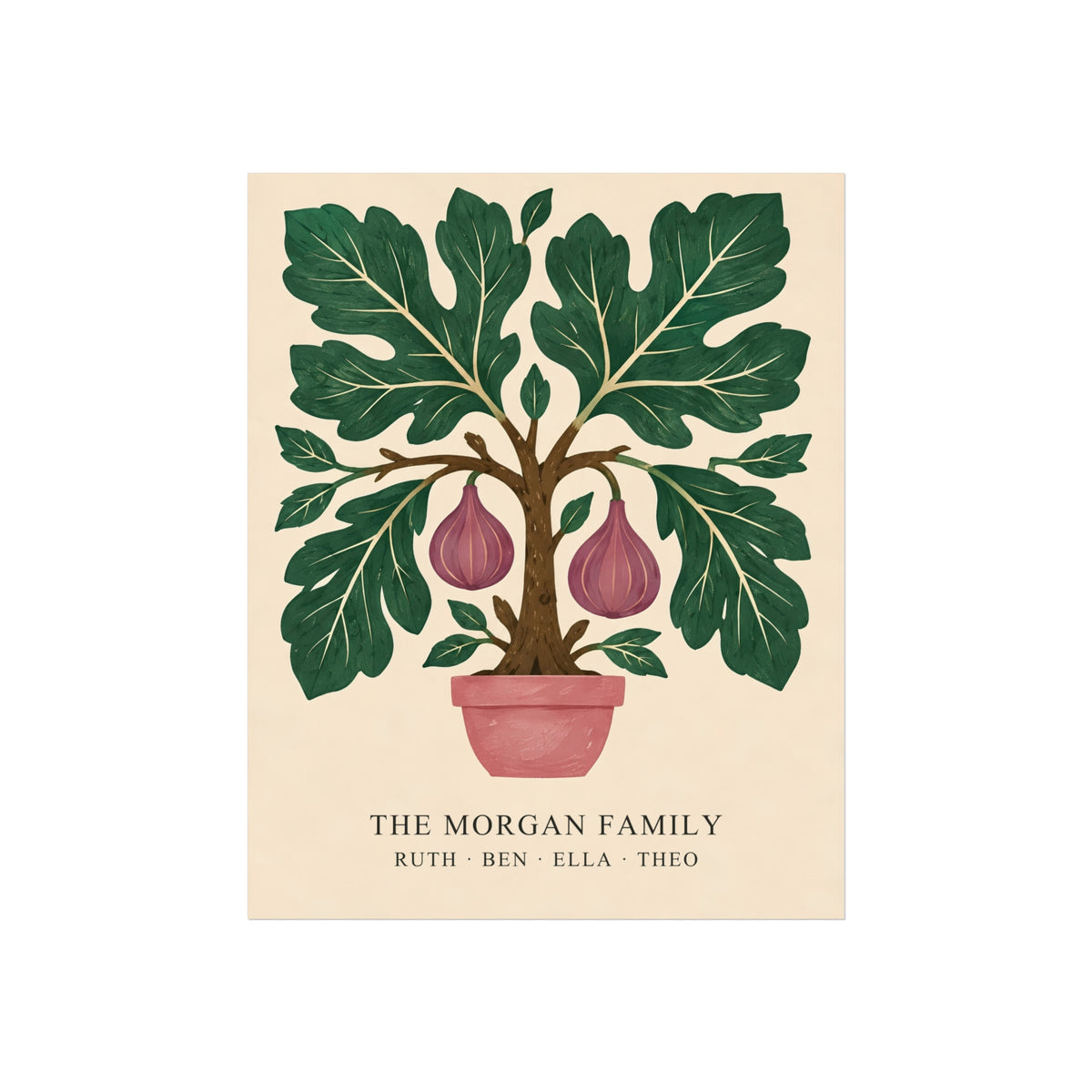 The Family Fig Tree – Personalised Family Art Print