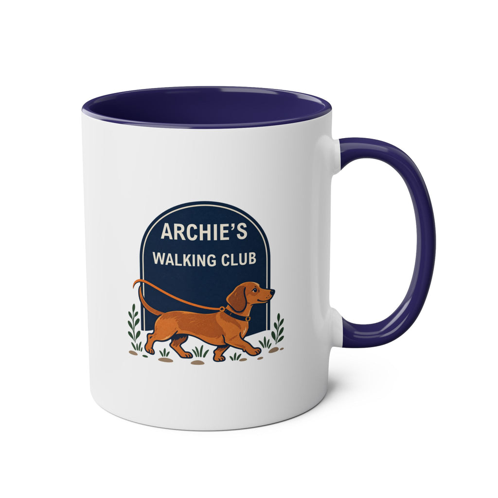 Walking Club – Personalised Dachshund Mug – 11oz