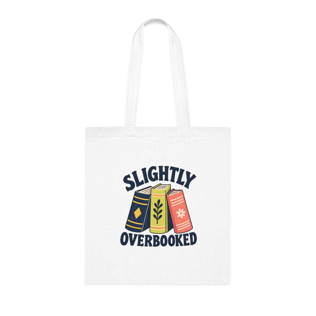Slightly Overbooked Cotton Tote Bag