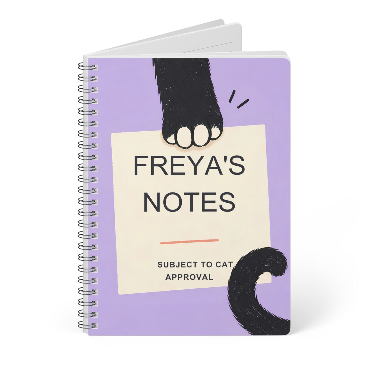 The Cat’s Assistant – Personalised A5 Lined Notebook