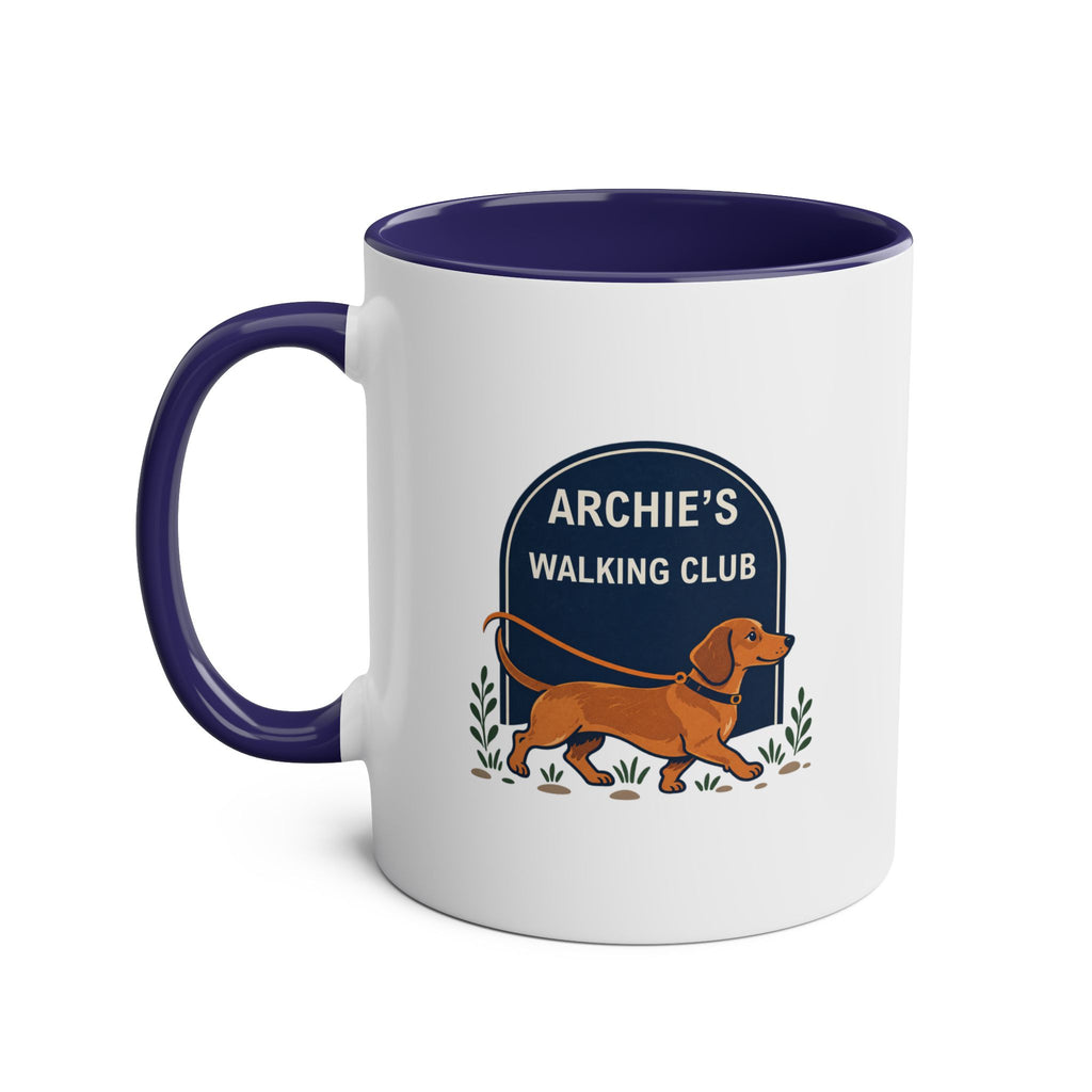 Walking Club – Personalised Dachshund Mug – 11oz