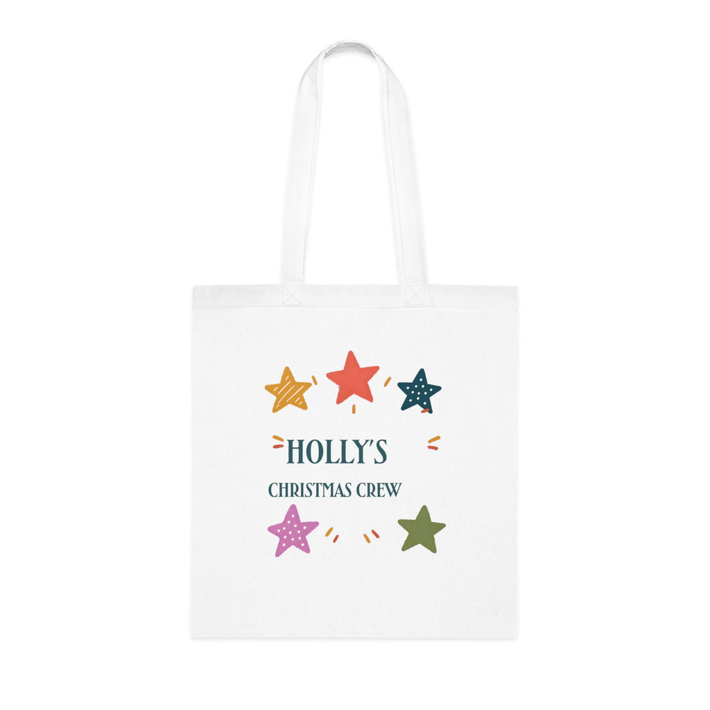 Personalised Christmas Crew Cotton Tote Bag