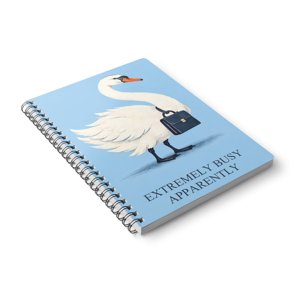 Admin Swan – Funny A5 Lined Notebook