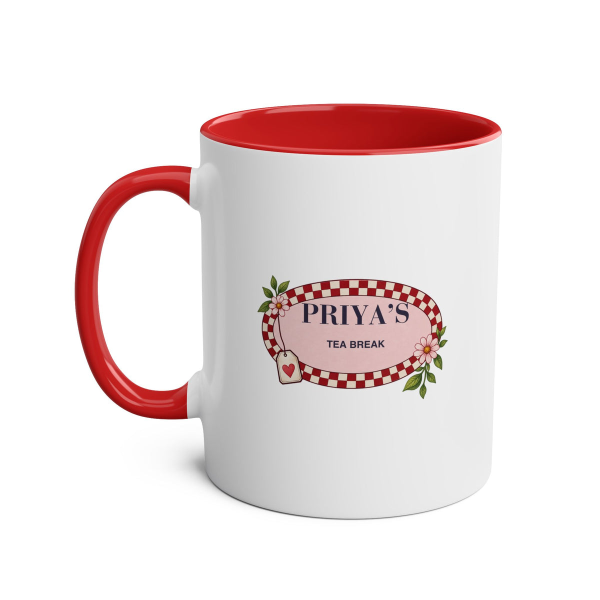 Tea Break – Personalised Name Accent Mug – 11oz