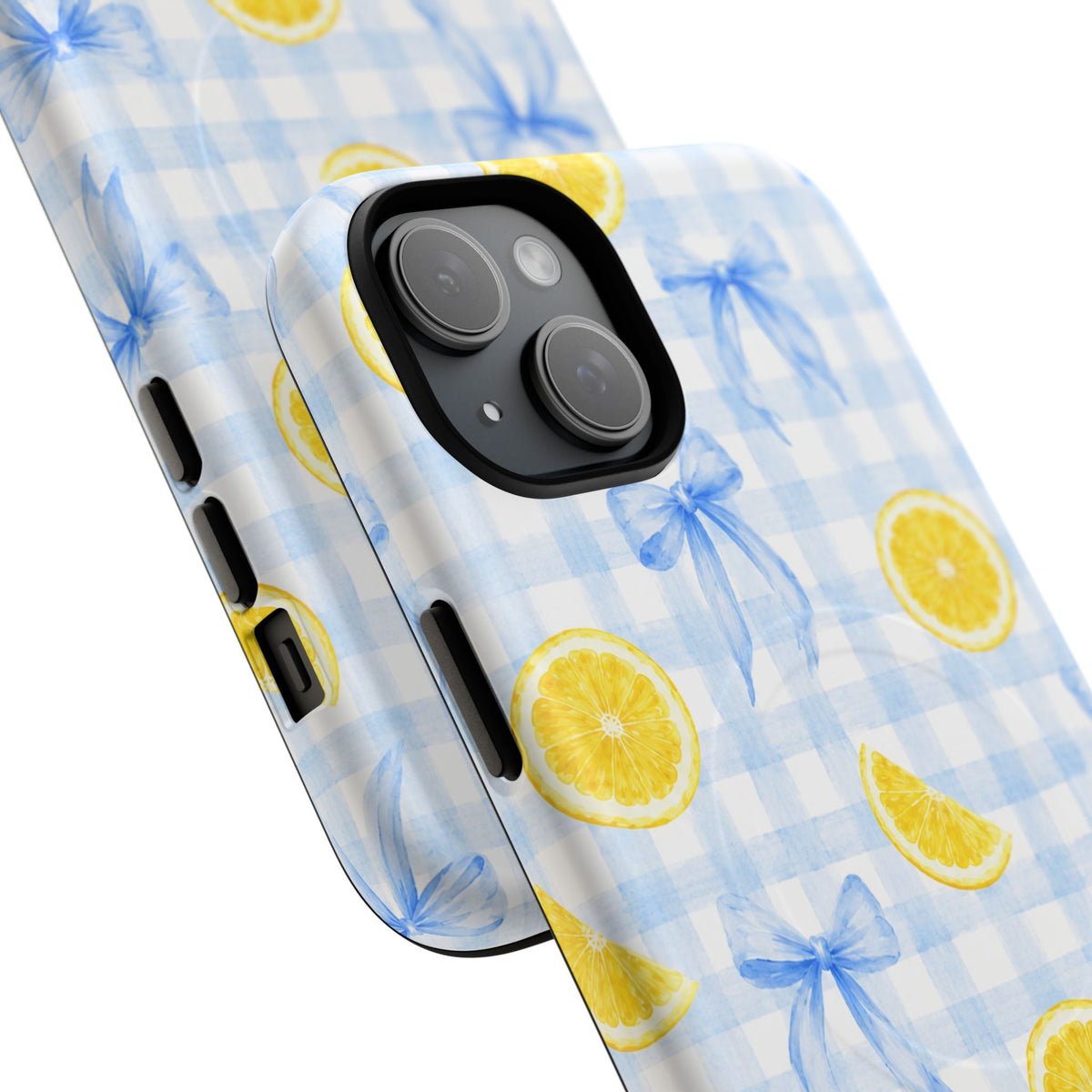 Lemon & Blue Bows Magnetic Phone Case – view 18