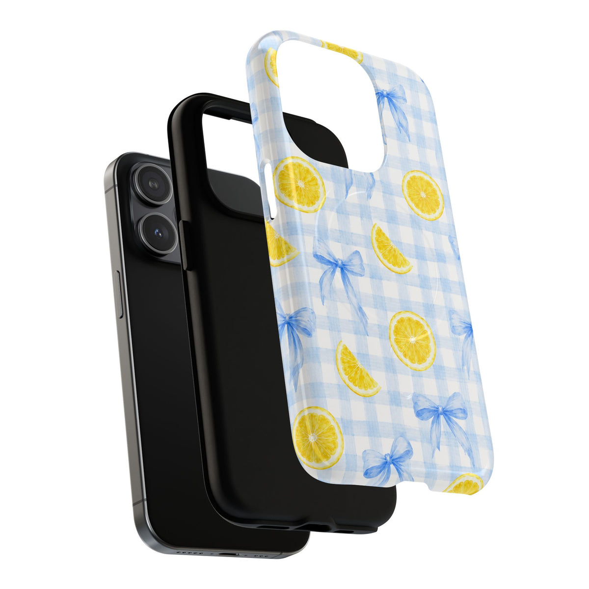 Lemon & Blue Bows Magnetic Phone Case – view 13