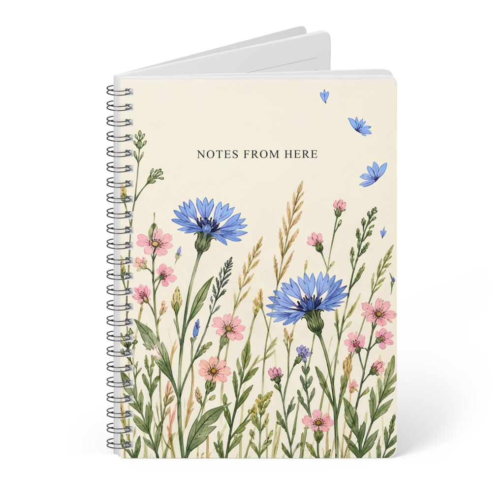 Wildflower Notes A5 Lined Notebook