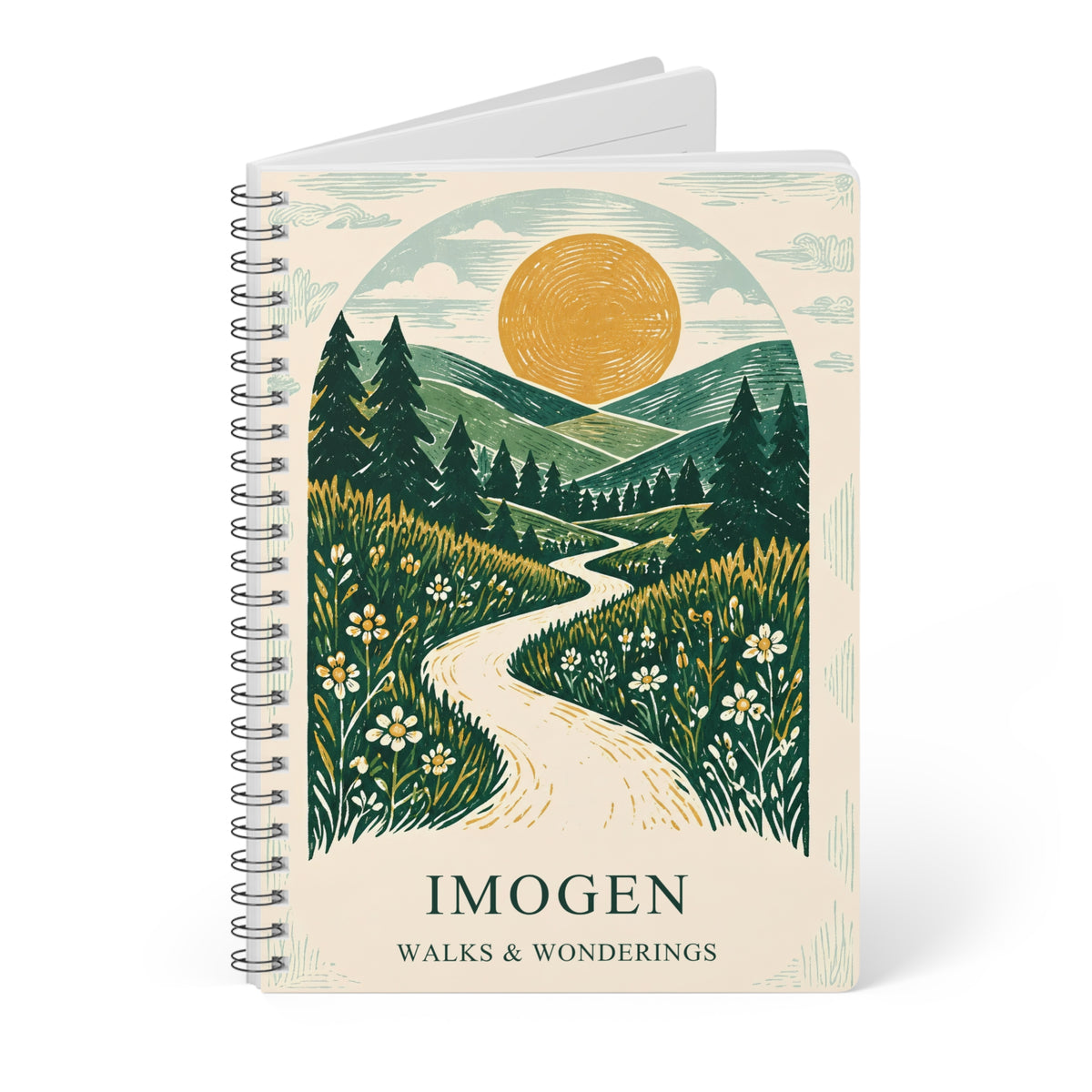 Walks and Wonderings – Personalised A5 Notebook