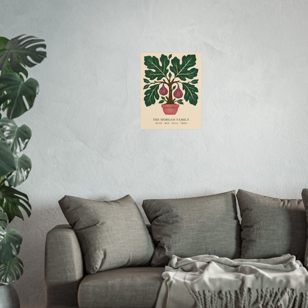 The Family Fig Tree – Personalised Family Art Print