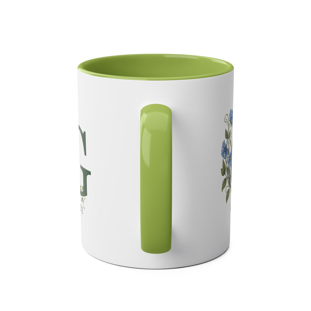 Garden Initial – Personalised Botanical Mug – 11oz