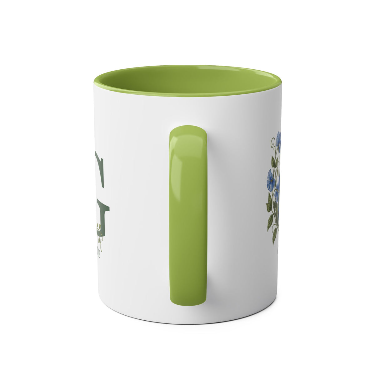 Garden Initial – Personalised Botanical Mug – 11oz