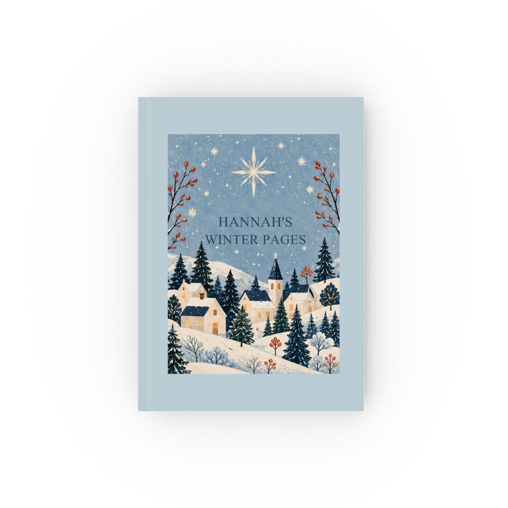 Personalised Winter Pages Hardback Journal