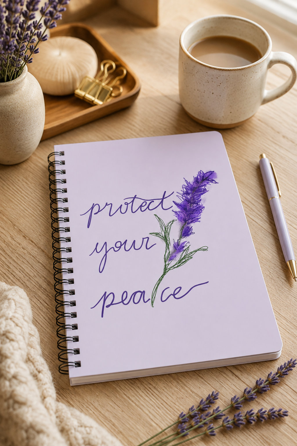 Protect Your Peace A5 Lined Notebook