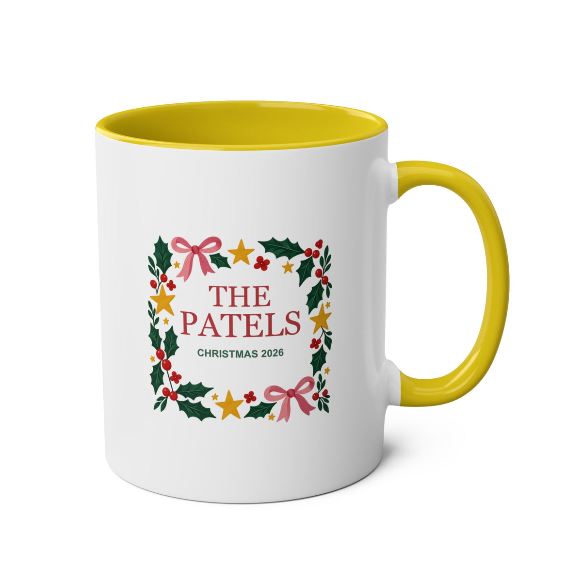 Christmas Table – Personalised Family Mug – 11oz