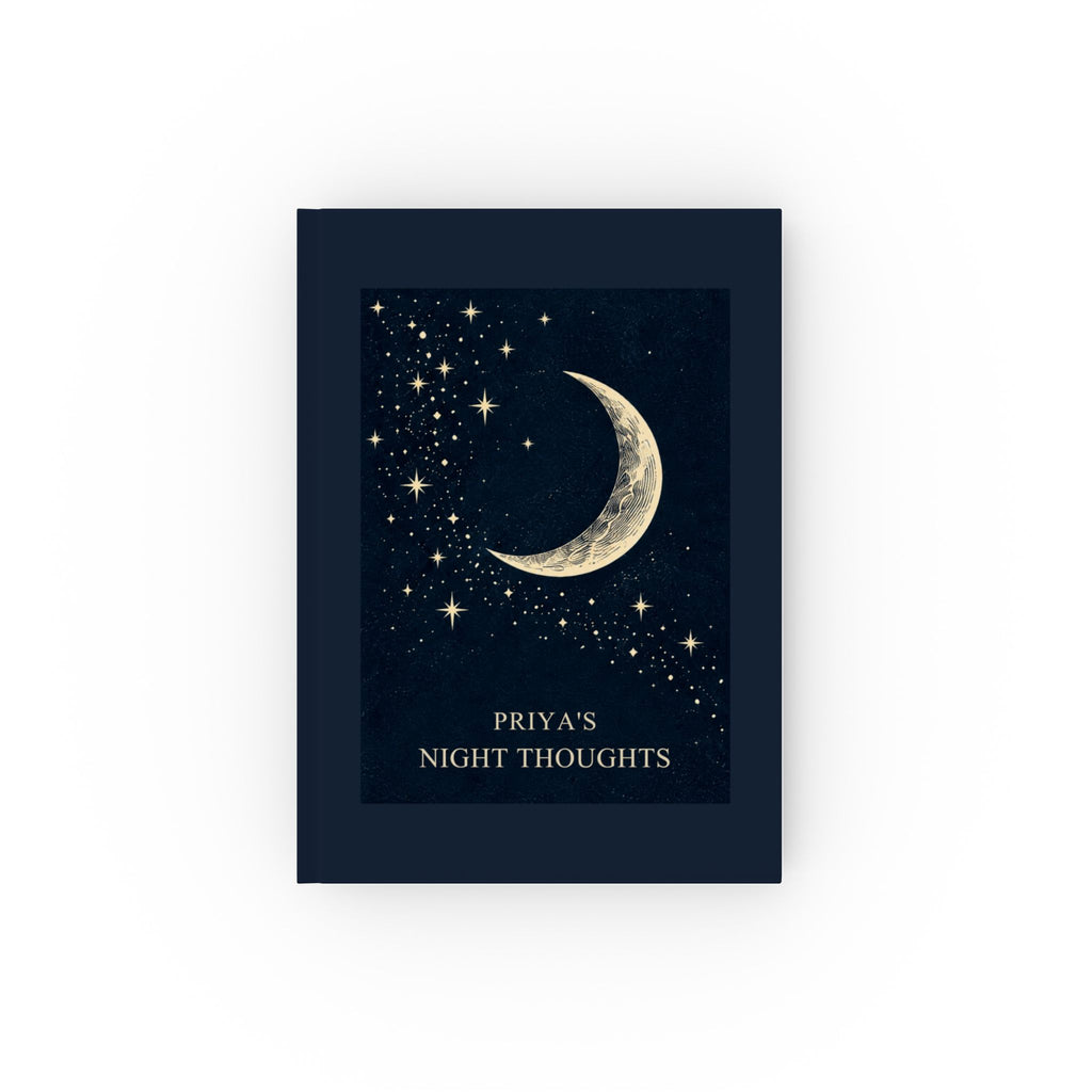 Personalised Night Thoughts Hardback Journal
