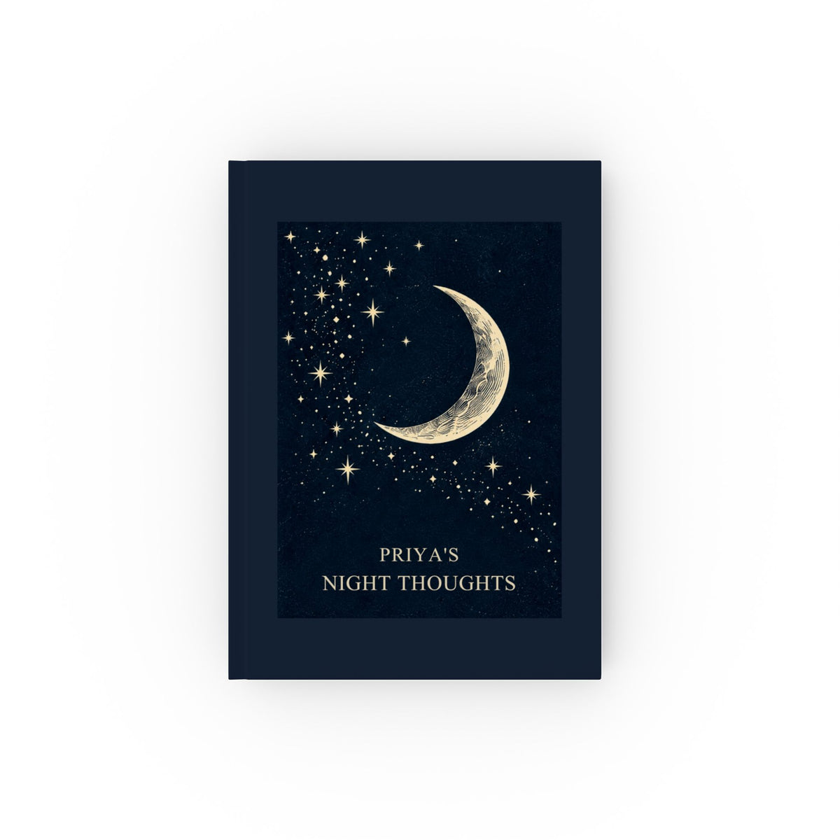 Personalised Night Thoughts Hardback Journal
