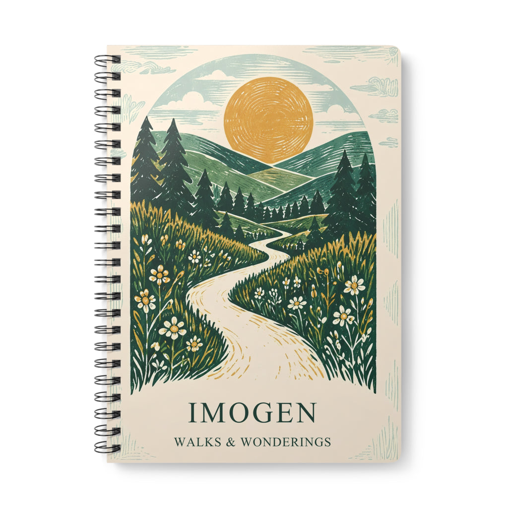 Walks and Wonderings – Personalised A5 Notebook