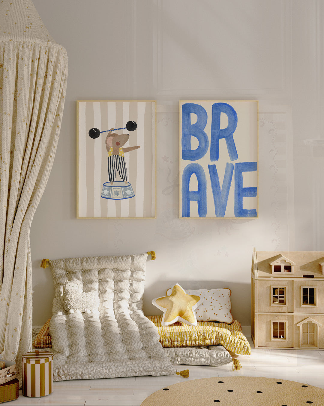 Brave Typography Art Print – view 2