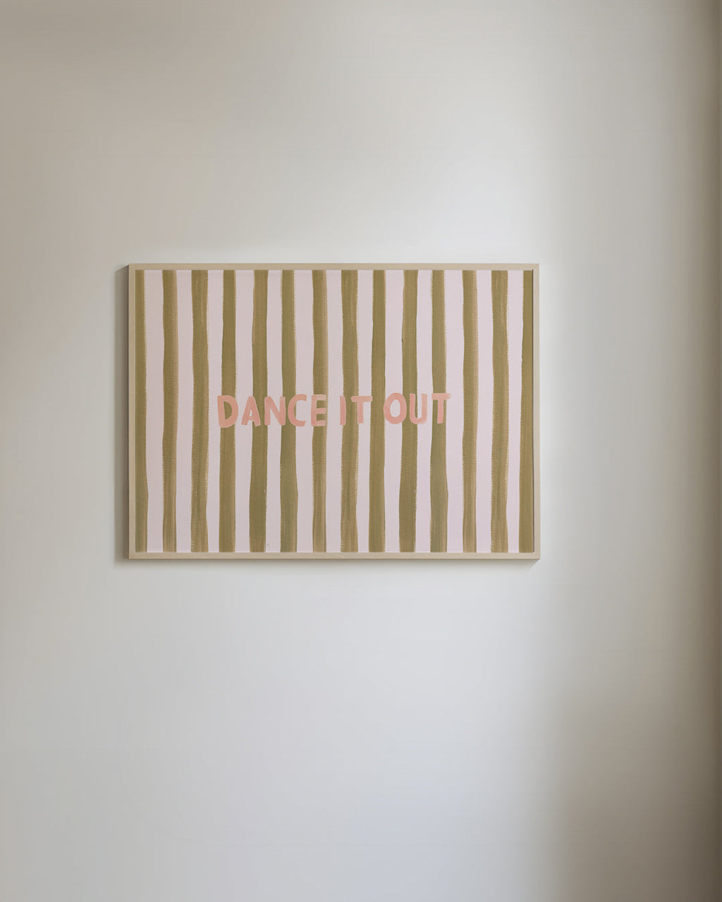 Dance It Out Striped Typography Art Print – view 2