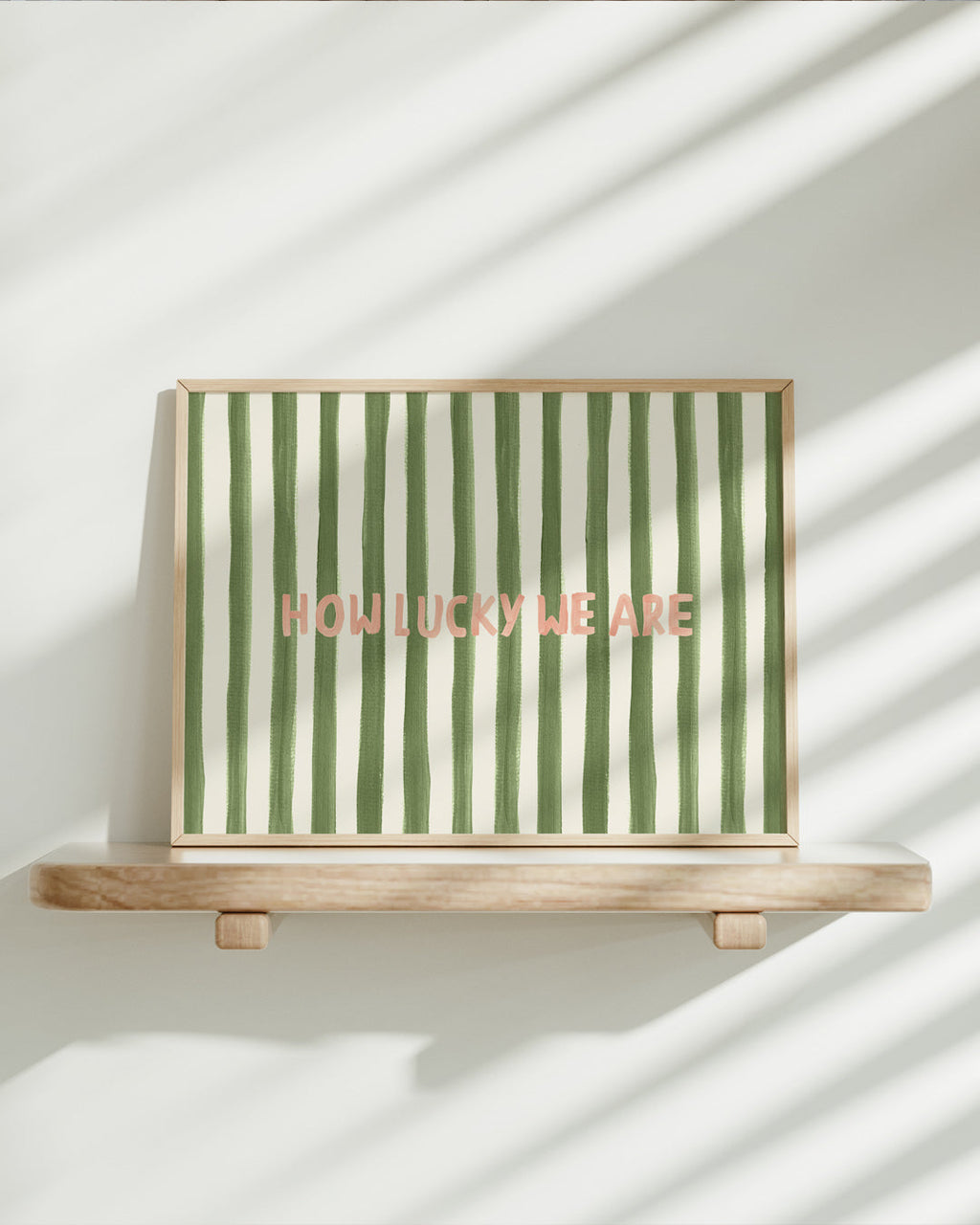 How Lucky We Are Typography Art Print